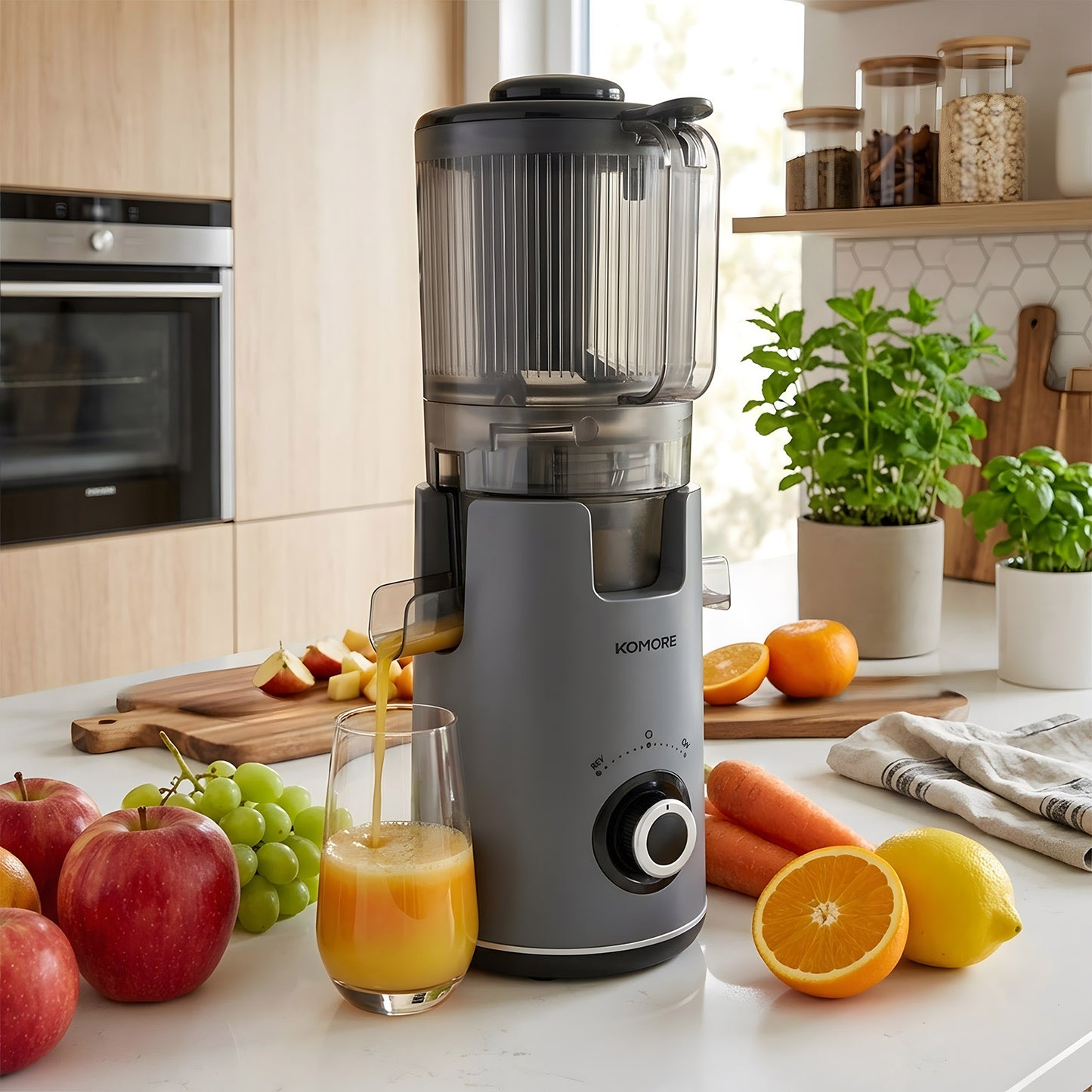 300W Cold Press Juicer Slow Masticating Machine