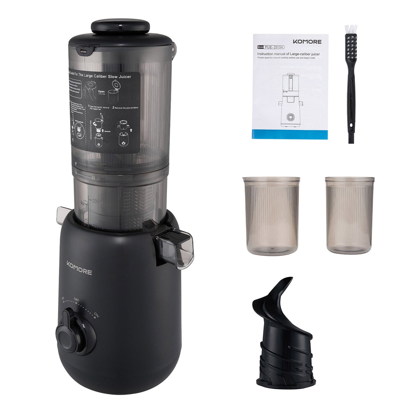 200W Cold Press Juicer Slow Masticating Machine