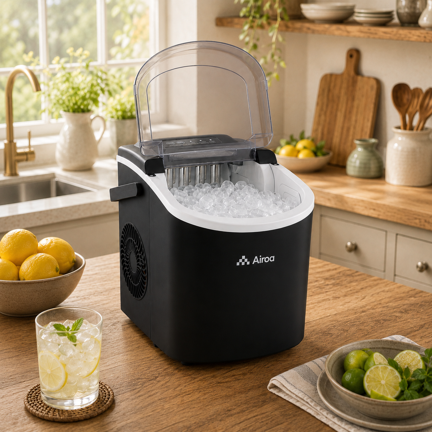Countertop Bullet Ice Maker with Handle