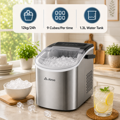Countertop Bullet Ice Maker with Handle