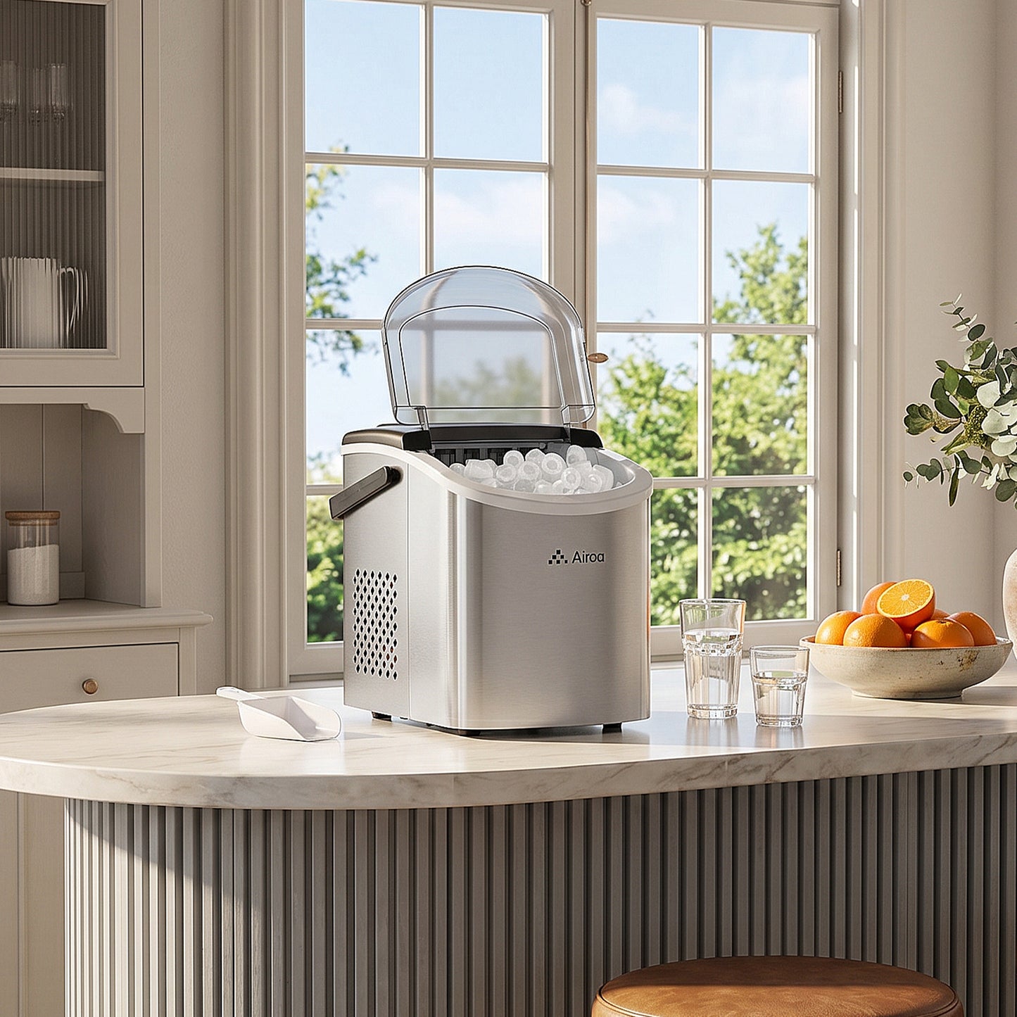 Countertop Bullet Ice Maker with Handle