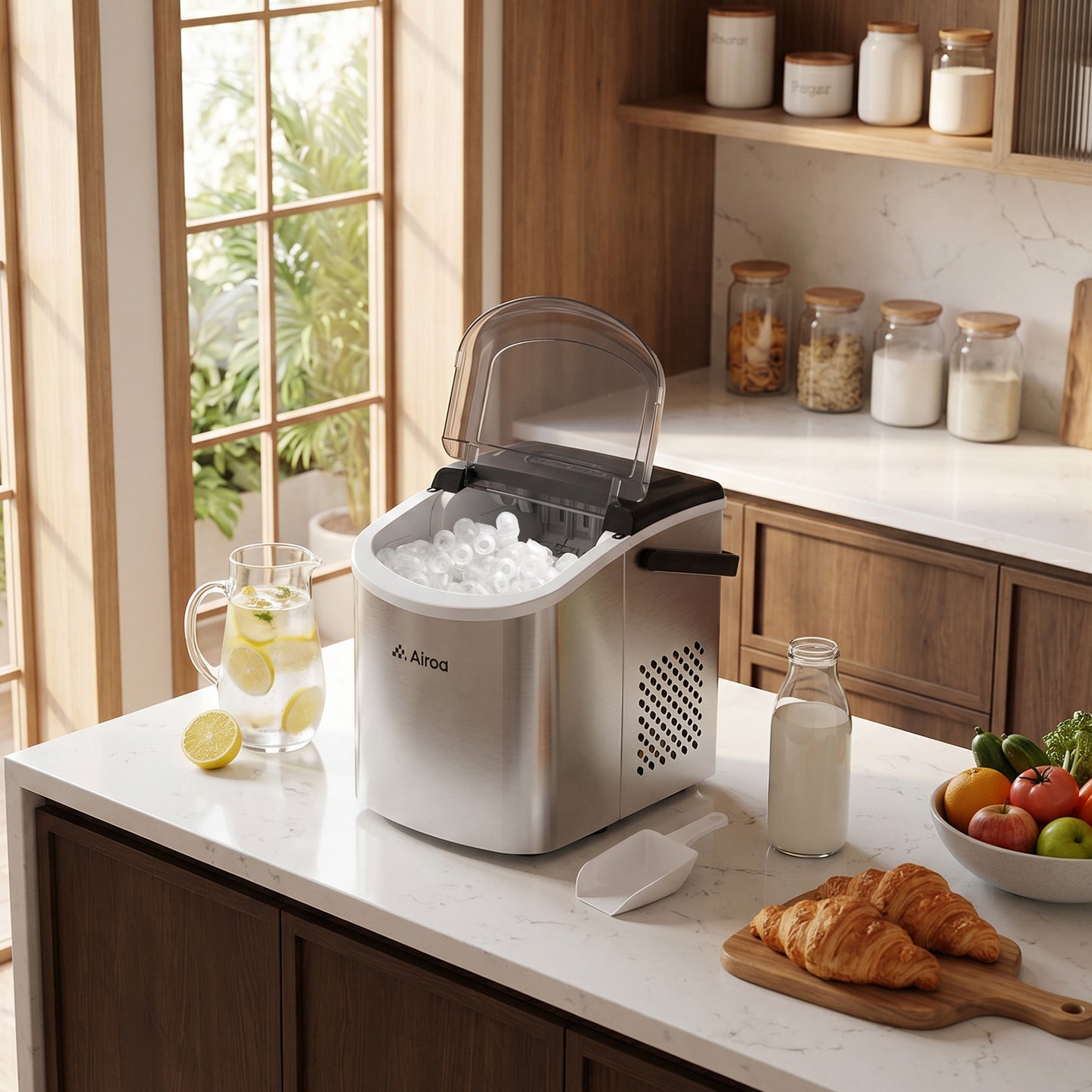 Countertop Bullet Ice Maker with Handle