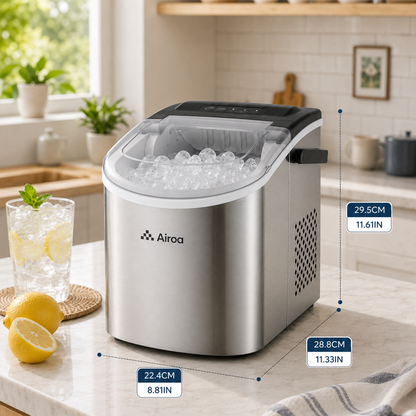 Countertop Bullet Ice Maker with Handle
