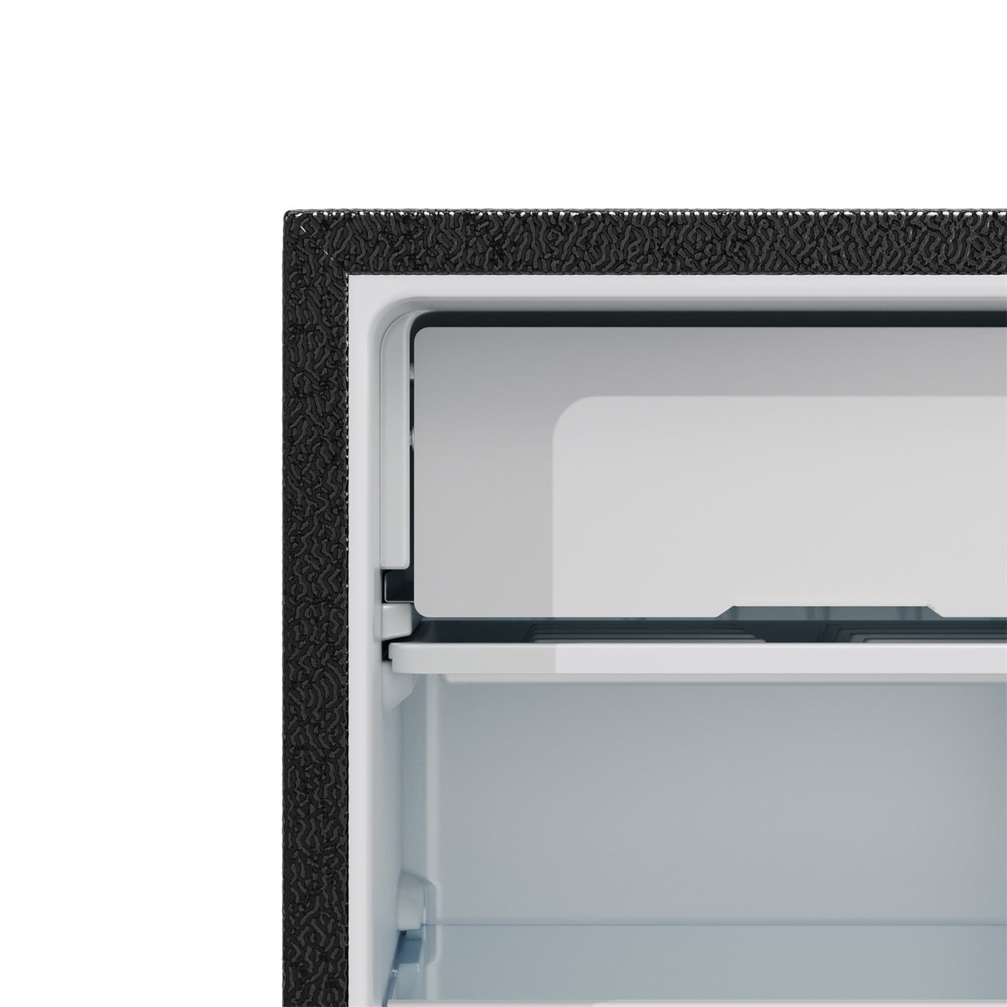 Black Compact Refrigerator with 9L Freezer Compartment