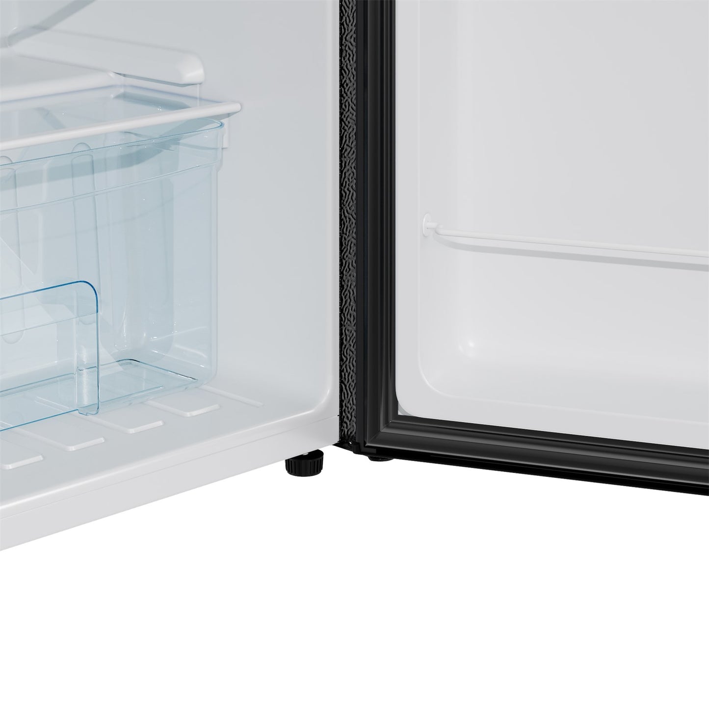Black Compact Refrigerator with 9L Freezer Compartment