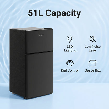 51/70L Freestanding Top Freezer Fridge