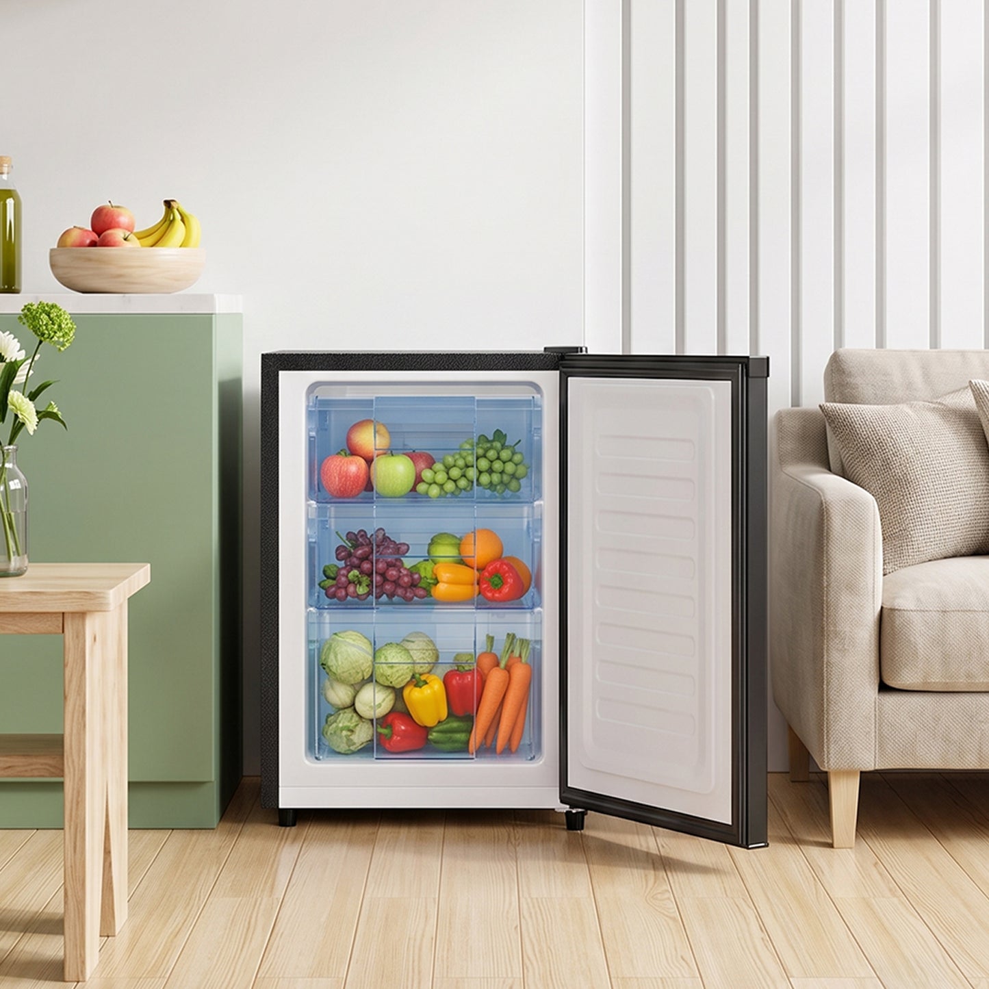 46L Freestanding Freezer with Drawer