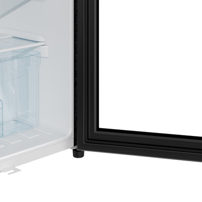 Glass Door 83L Refrigerator with 9L Freezer Box