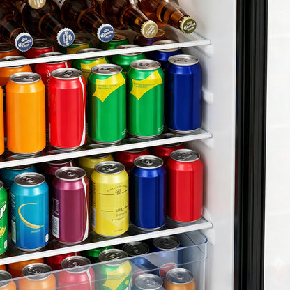 Glass Door 83L Refrigerator with 9L Freezer Box