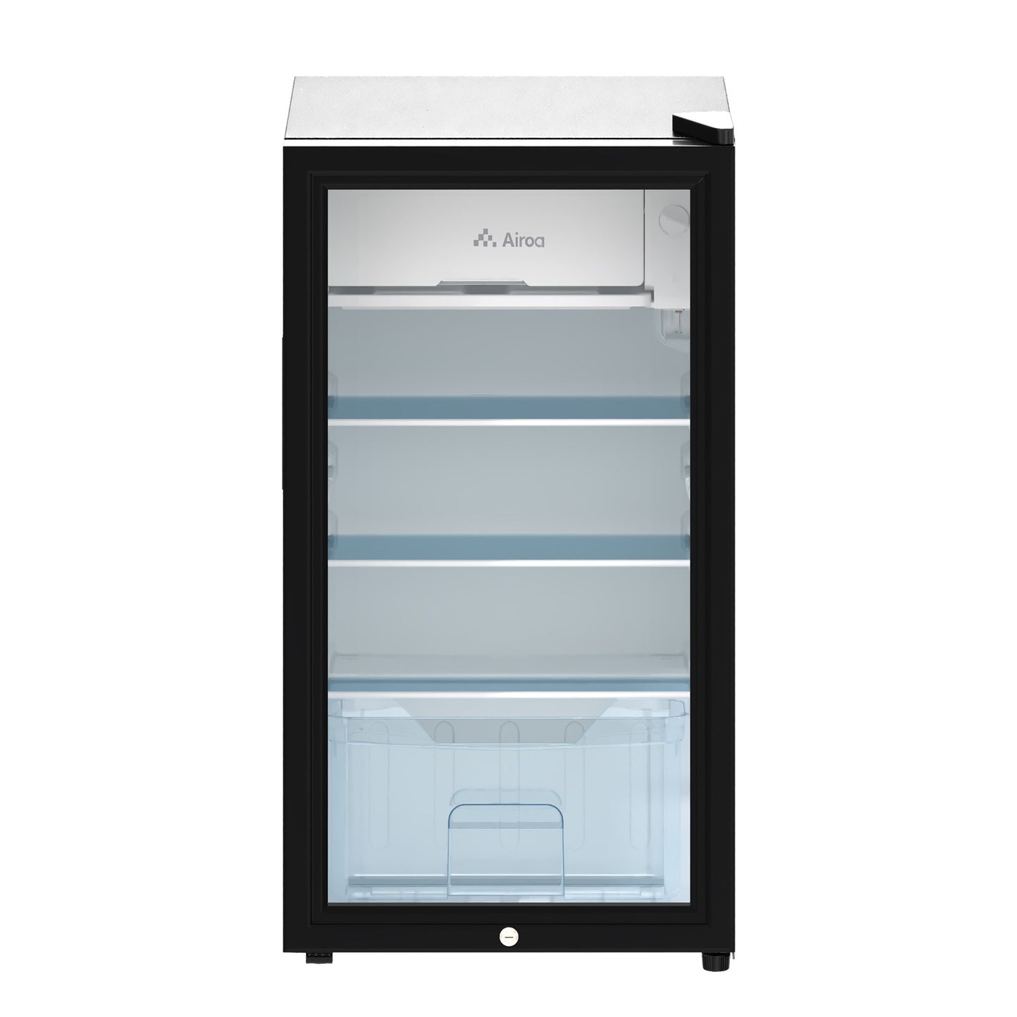 Glass Door 83L Refrigerator with 9L Freezer Box