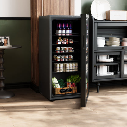 99L/109L Glass Door Refrigerator with Interior Light