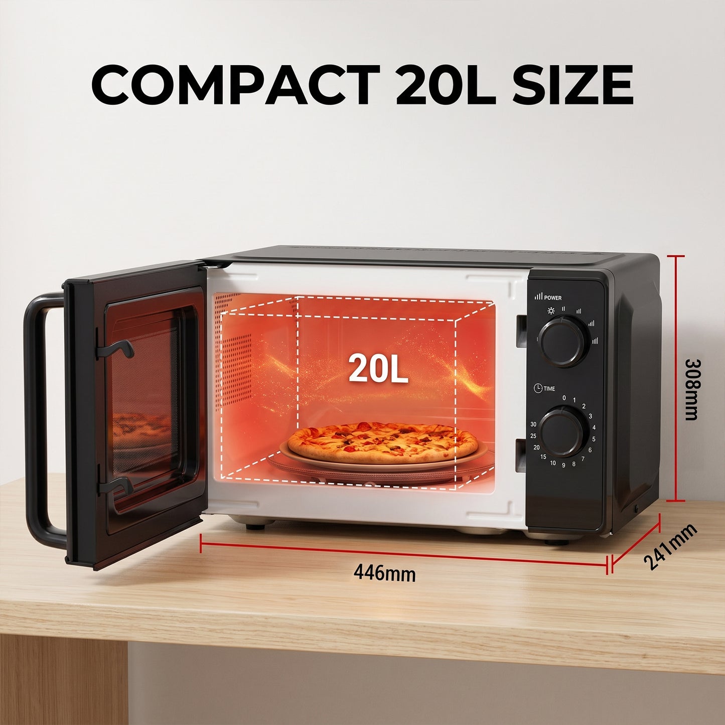 Mechanical 20L Microwave Oven