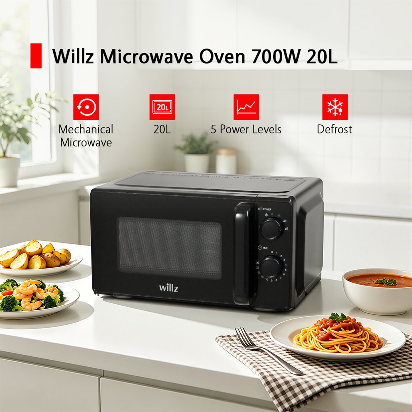 Mechanical 20L Microwave Oven