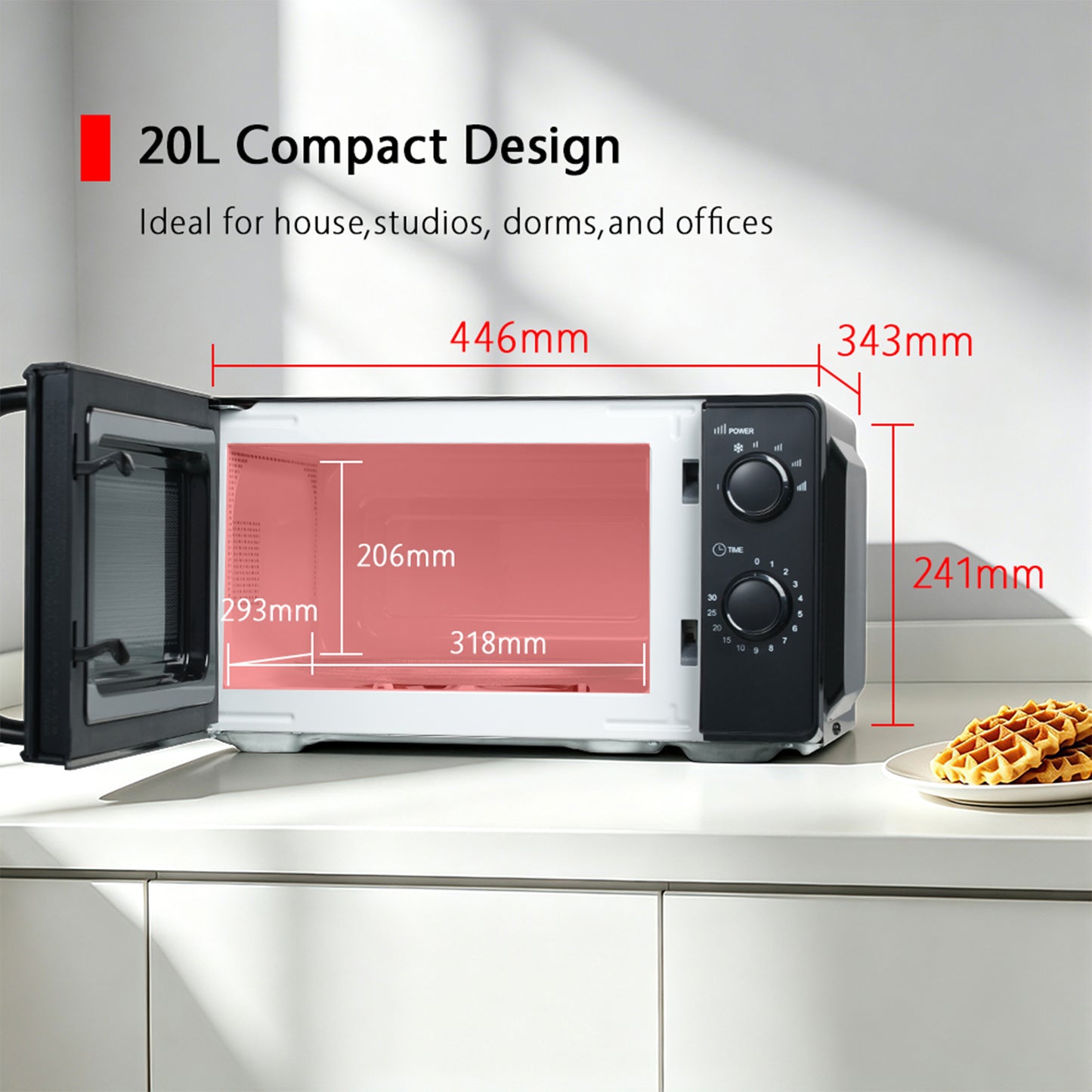 Mechanical 20L Microwave Oven