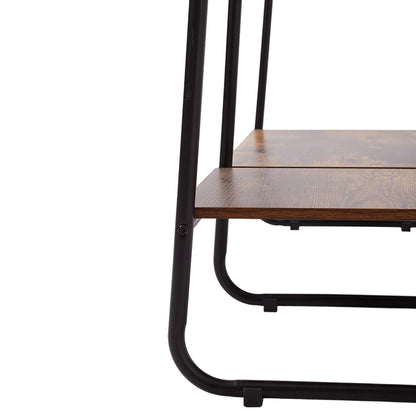 Freestanding Clothes Rack with Shelves