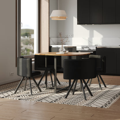 Dining Table Set with 4 Chairs