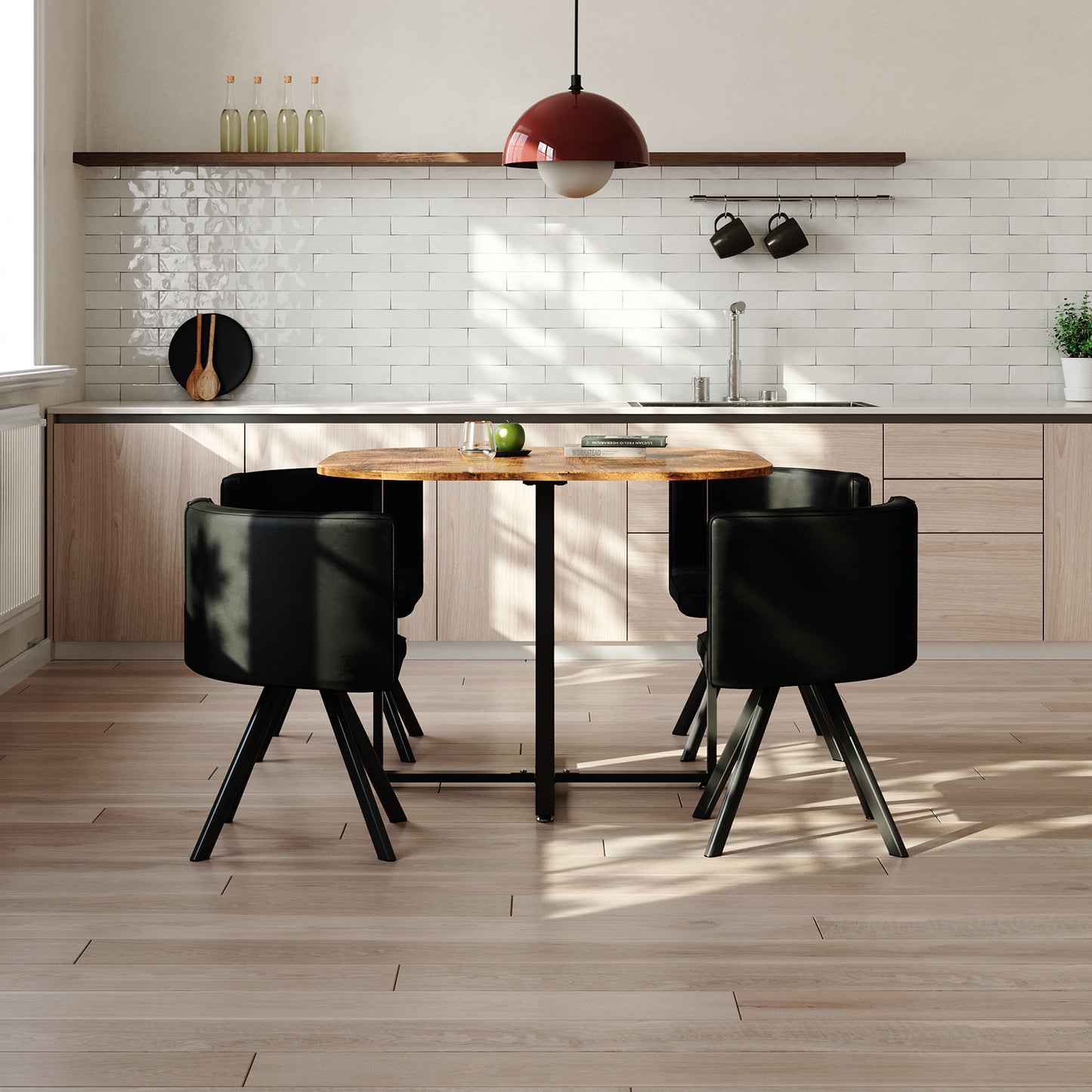 Dining Table Set with 4 Chairs