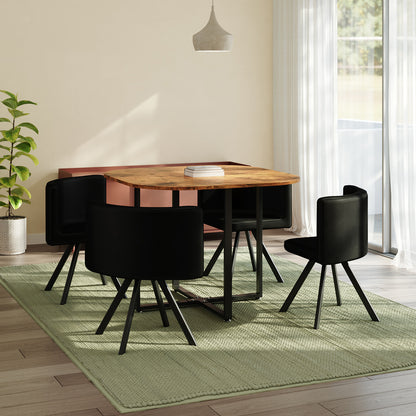 Dining Table Set with 4 Chairs