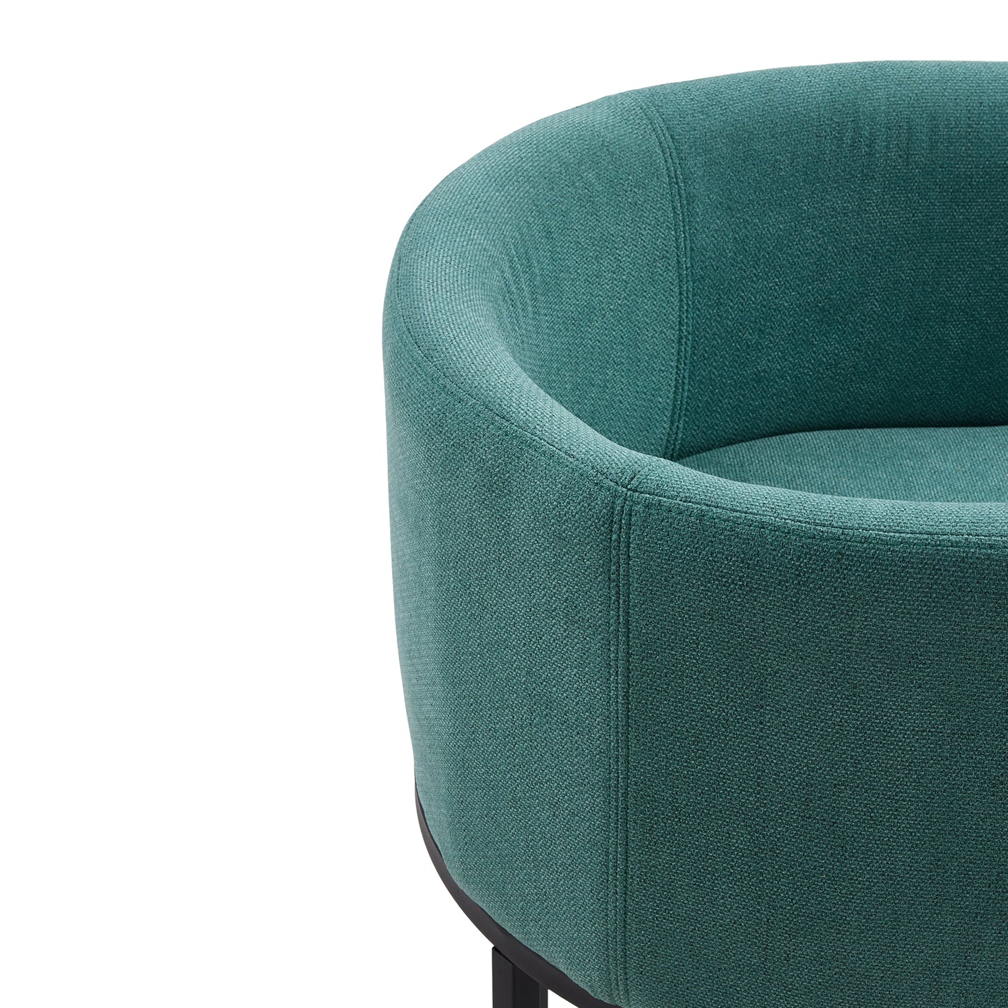 Set of 2 Low Back Upholstered Bar Stools