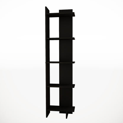 Industrial 5-Tier Corner Bookshelf Shelf Unit