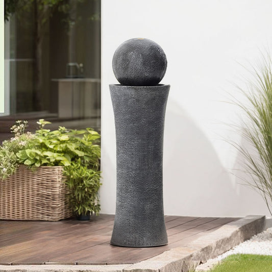 Cylindrical Cascading Water Fountain