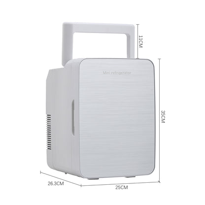 White 10L Dual-Use Mini Refrigerator