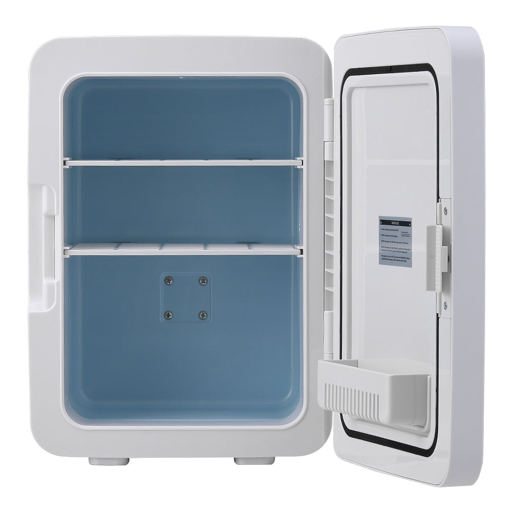 White 10L Dual-Use Mini Refrigerator