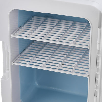 White 10L Dual-Use Mini Refrigerator