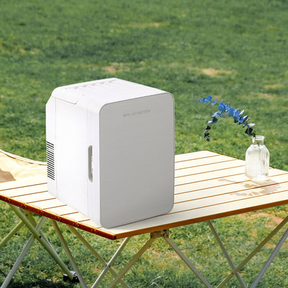 White 10L Dual-Use Mini Refrigerator