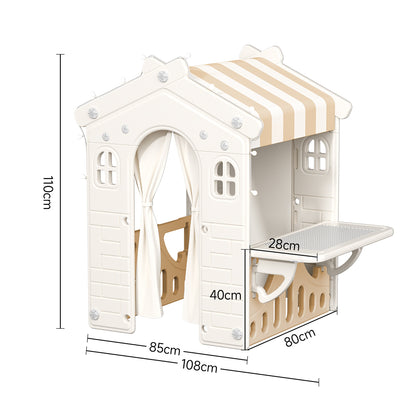 Kids Plastic Playhouse for Indoor Outdoor