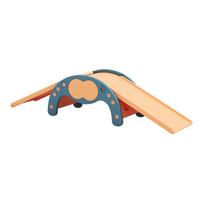 Indoor Climbing Frame Set with Two Dual-Sided Slides