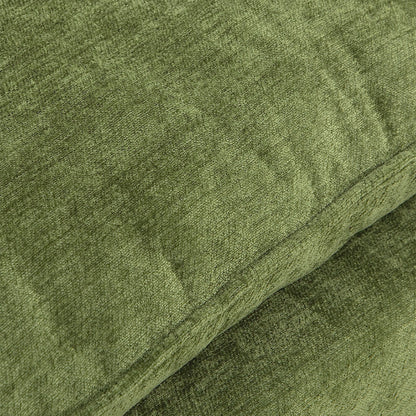 Chenille Sectional Sofa with Ottoman and Lumbar Pillows