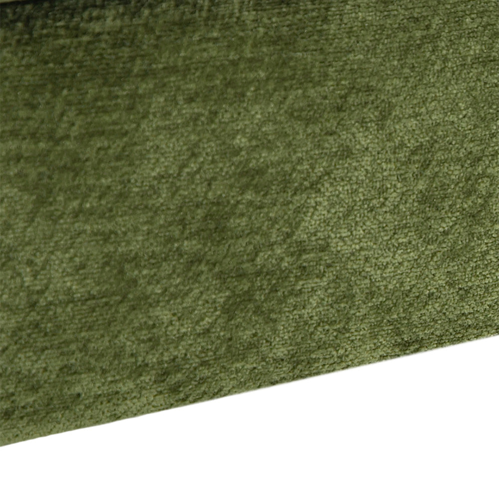 Chenille Sectional Sofa with Ottoman and Lumbar Pillows