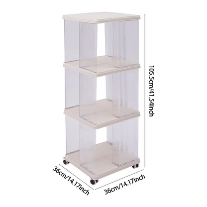 3-Tier Plastic Square Bookshelf