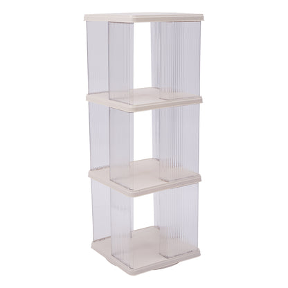 3-Tier Plastic Square Bookshelf