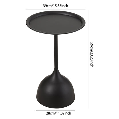 Modern Small Round Metal Side Table