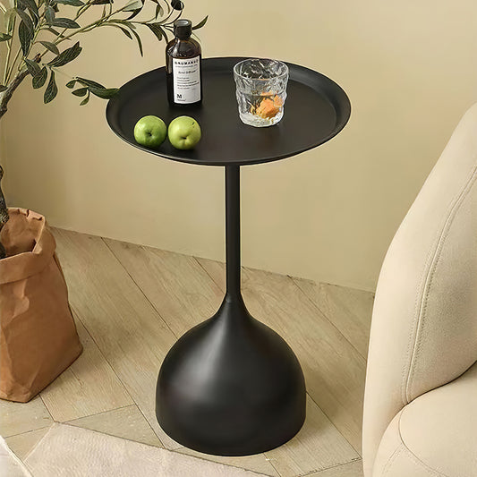 Modern Small Round Metal Side Table