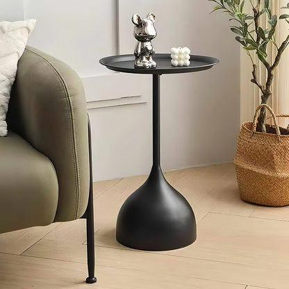 Modern Small Round Metal Side Table