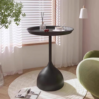 Modern Small Round Metal Side Table