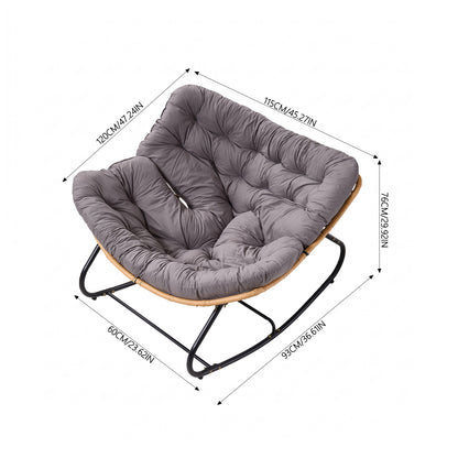 Modern Rocking Chair with Cushion
