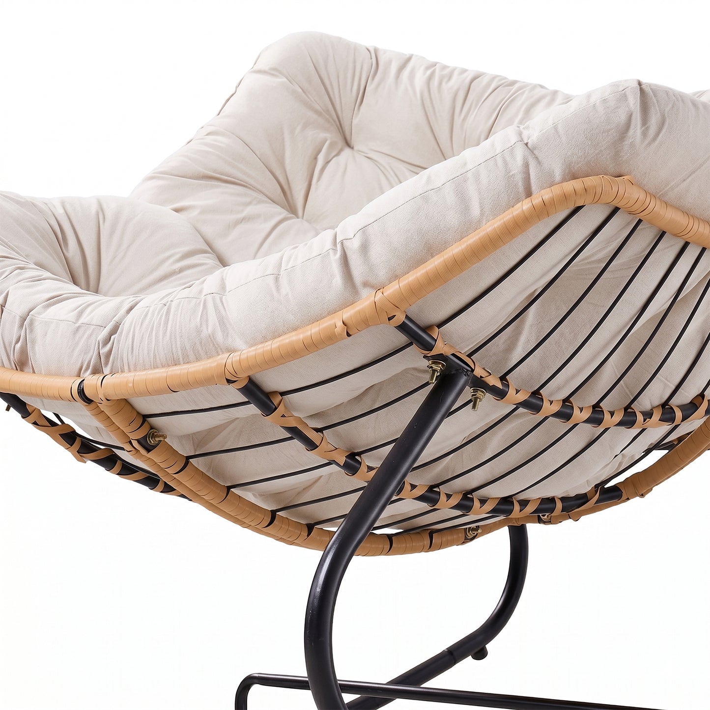 Modern Rocking Chair with Cushion
