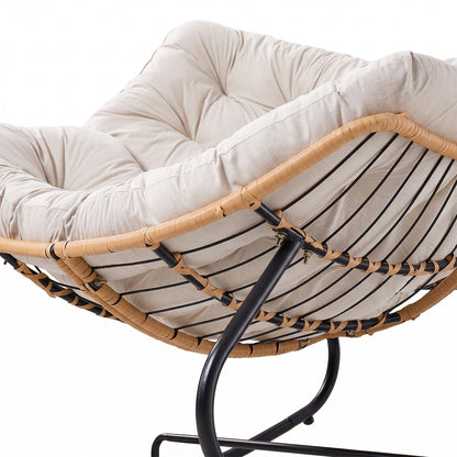 Modern Rocking Chair with Cushion