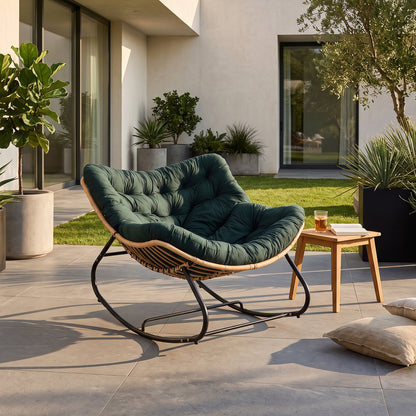 Modern Rocking Chair with Cushion