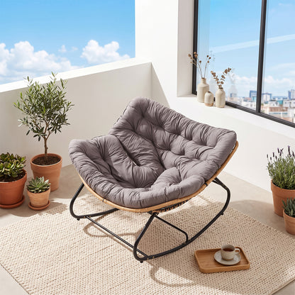 Modern Rocking Chair with Cushion