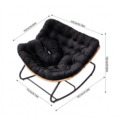 Modern Rocking Chair with Cushion