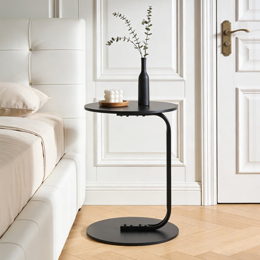 Modern Minimalist C-Shaped Side Table