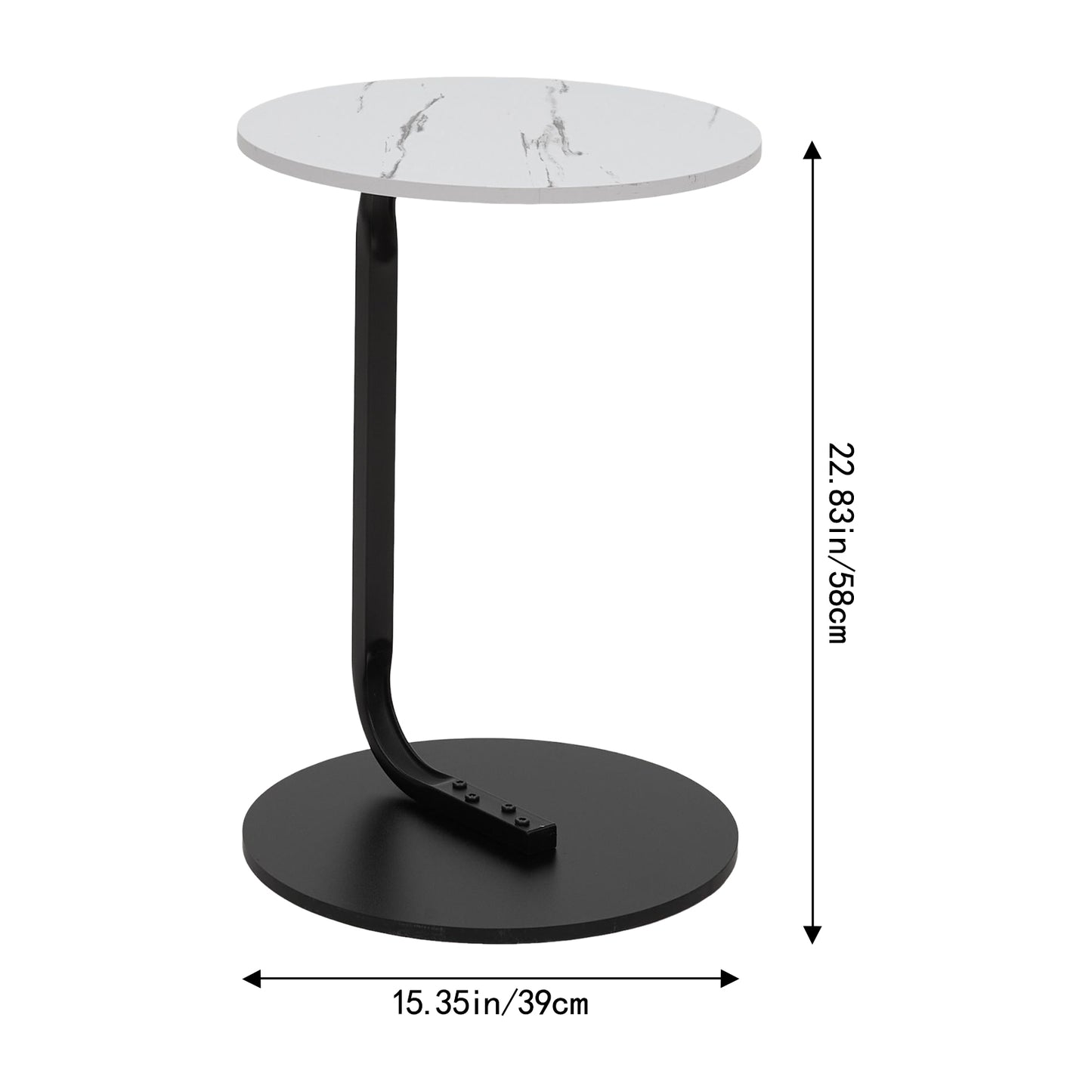C-Shaped Side Table