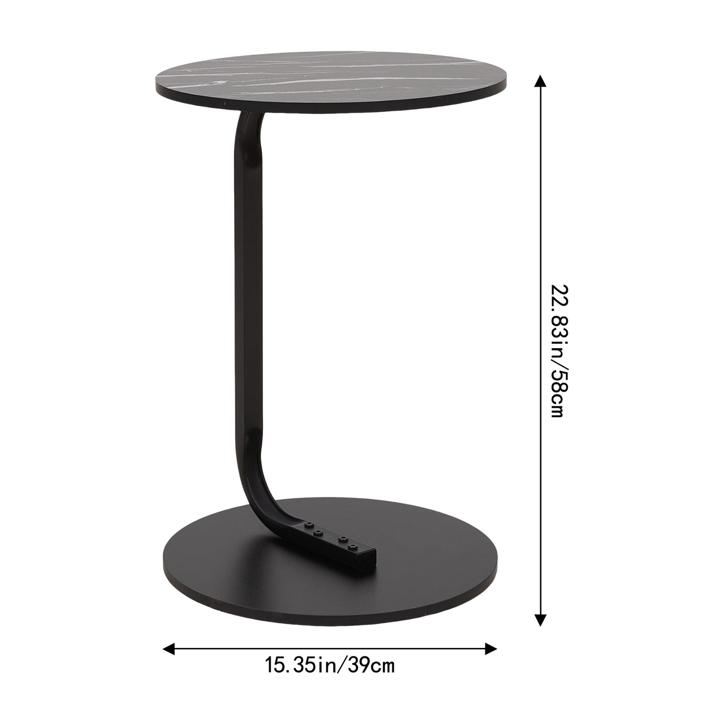 C-Shaped Side Table