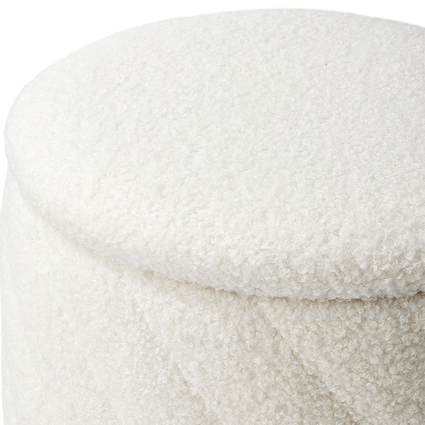 Modern Round Storage Ottoman