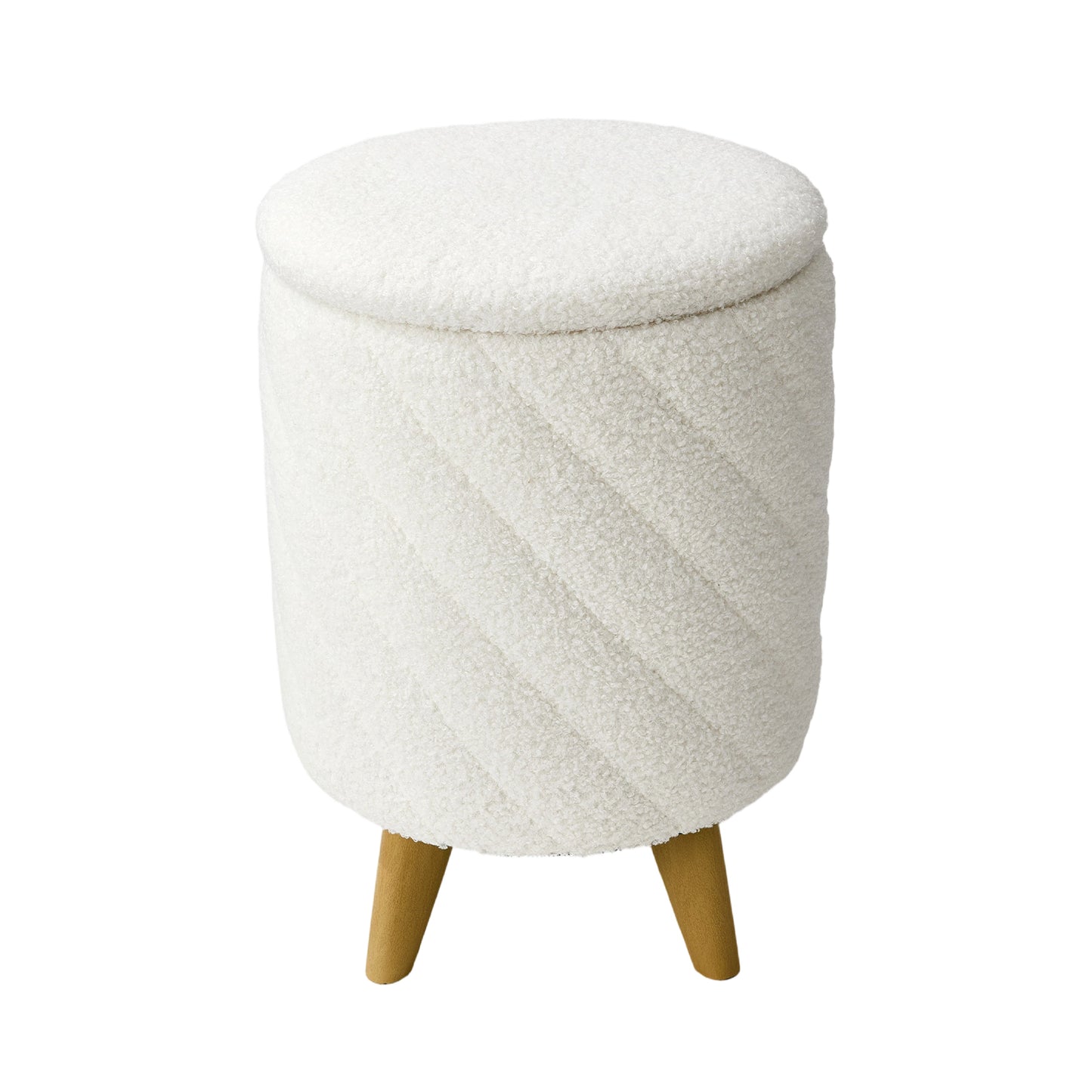 Modern Round Storage Ottoman
